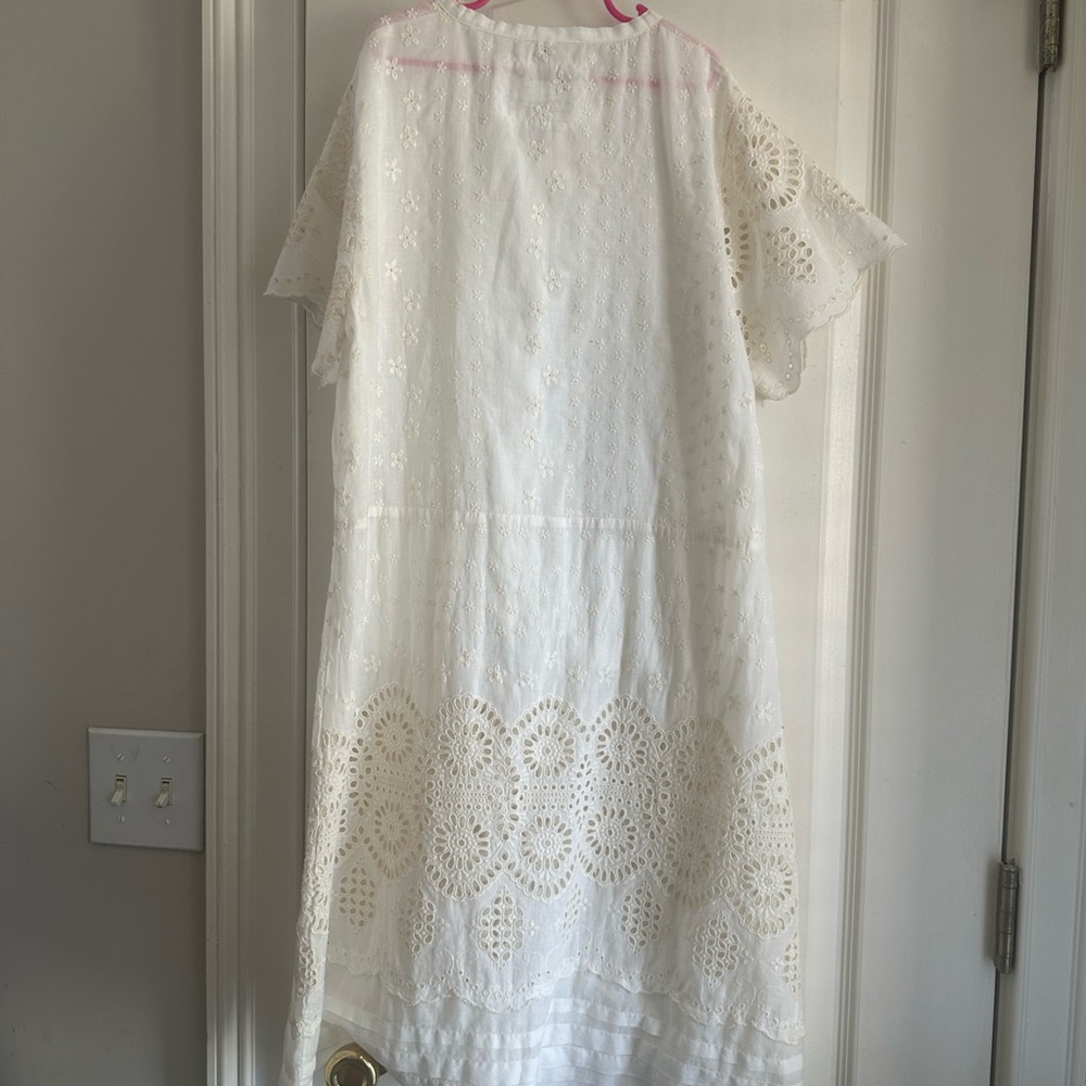 Vintage Johnny was eyelet dress beige - Picture 6 of 7